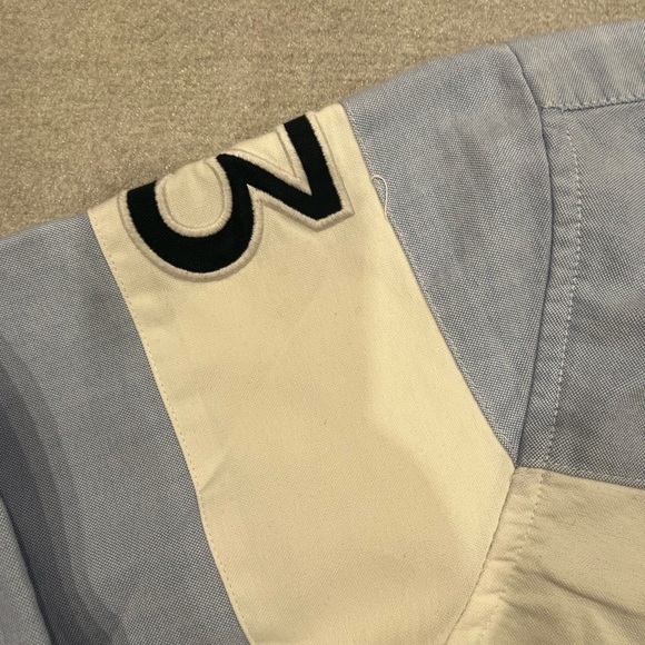 [XL]U.S. Polo Assn. Men's Light Blue Shirt Red White Stripes Embroidered Logo - Picture 5 of 10